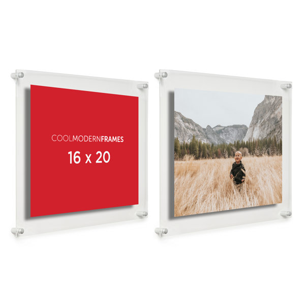 Cool Modern Frames Clear Acrylic Floating Picture Frame & Reviews Wayfair